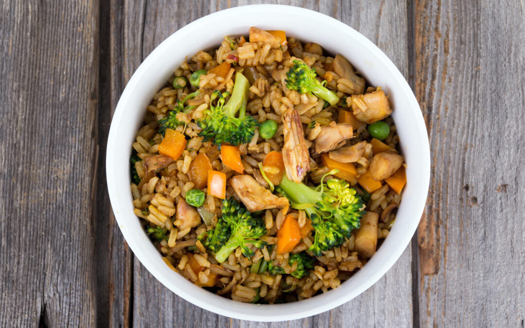 Broccoli Fried Rice with Chicken