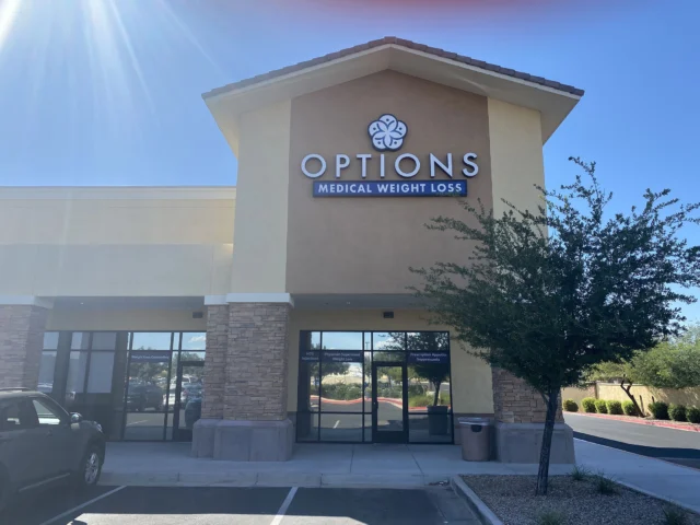 Exterior of an Options Medical clinic.