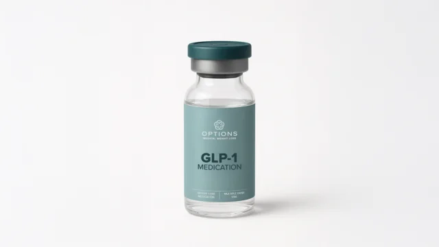 A vial of GLP-1.