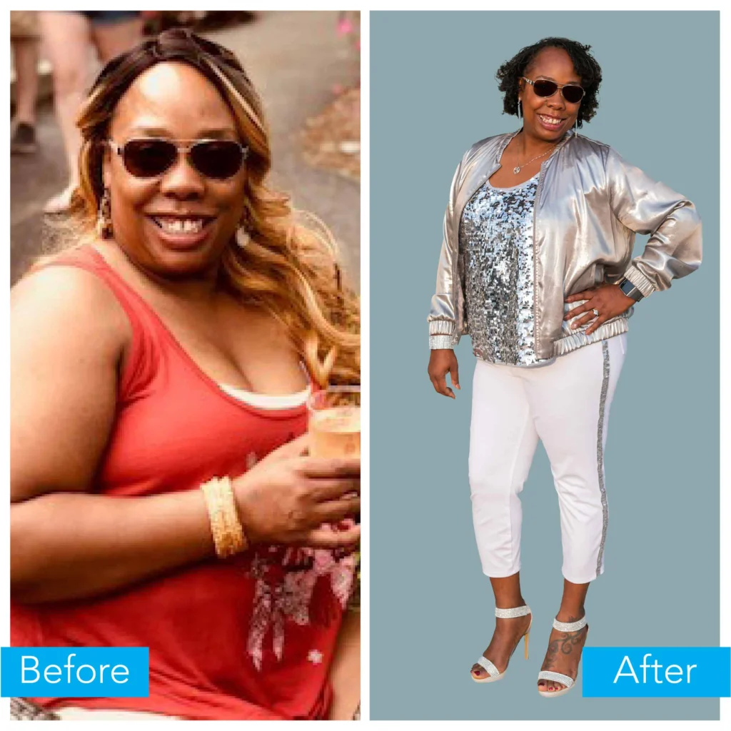 Allyson's before and after.