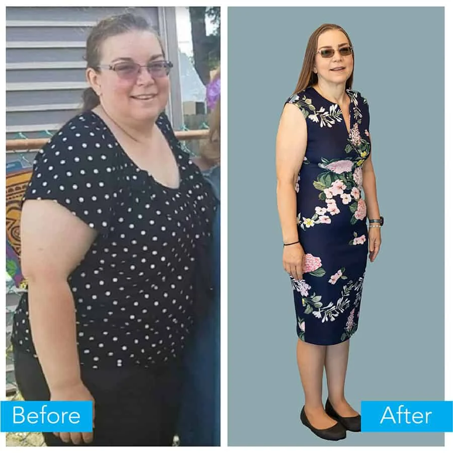 Doreen's before and after.