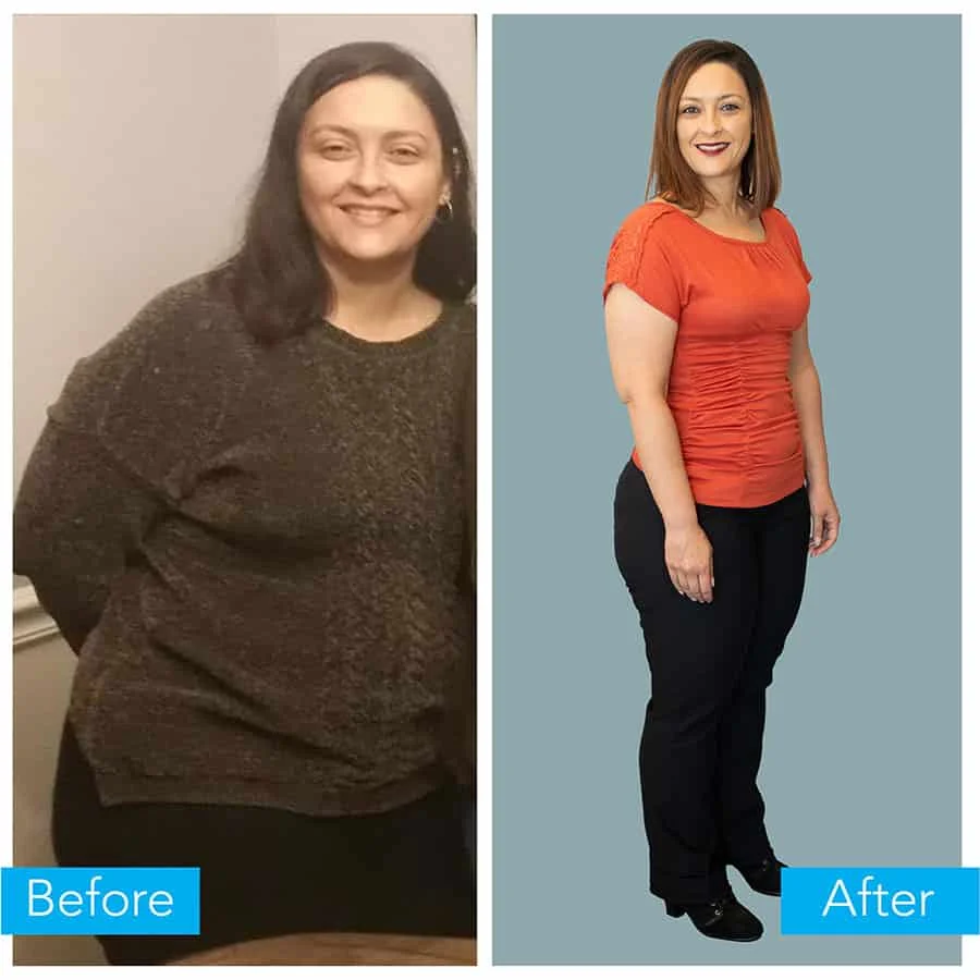 Emely's before and after.