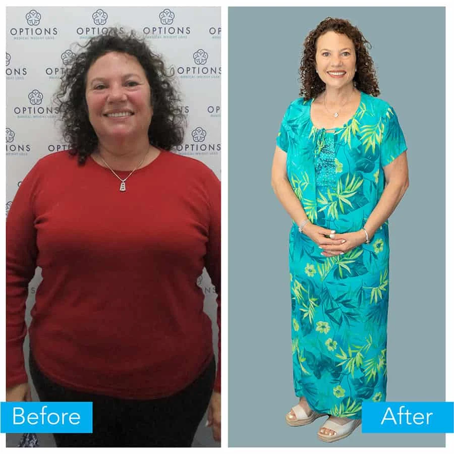 Lisa's before and after.